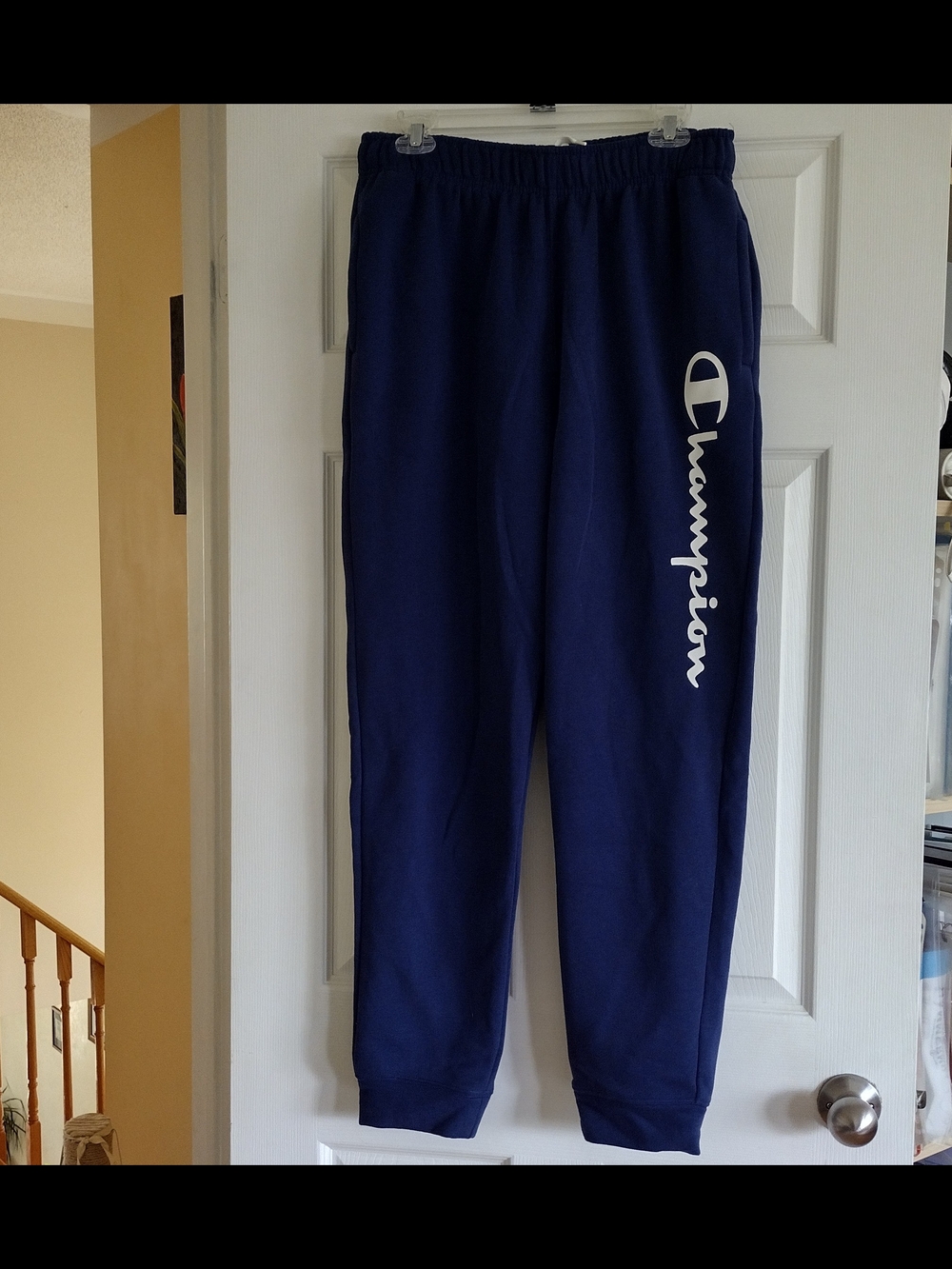 Champion Sweatpants with elastic waistband in Navy Blue
